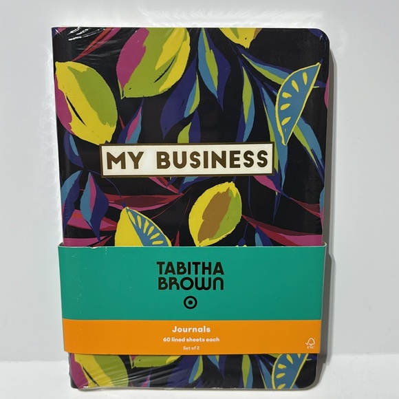 Tabitha Brown LIMITED EDITION Lemon Print Soft Cover Journal Set - Picture 4 of 12